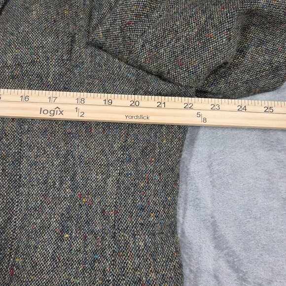 Magee Donegal Tweed Sport Coat Mens 42 Green Speckled Wool Handwoven Blazer - Picture 8 of 11